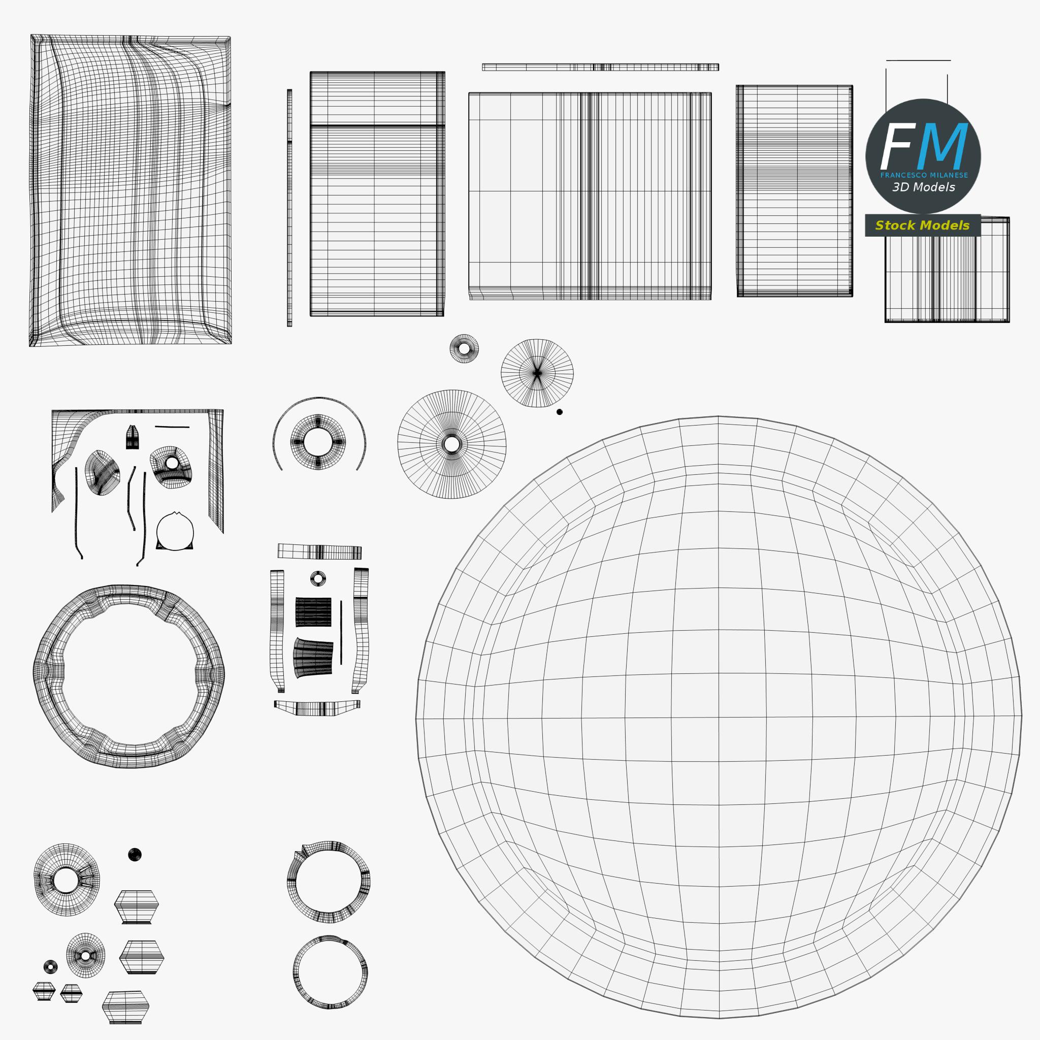 3D-Modell - Hi-Fi-Lautsprecher - 11
