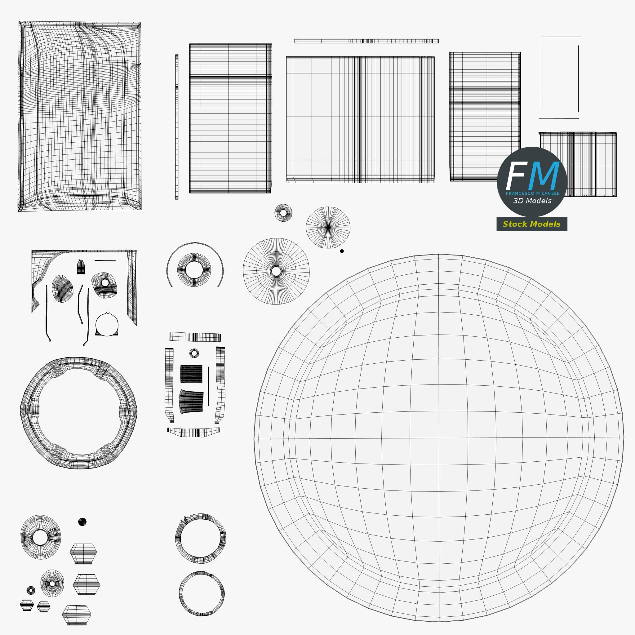 3D-Modell - Hi-Fi-Lautsprecher - 12 3D-Modell - Hi-Fi-Lautsprecher - 12
