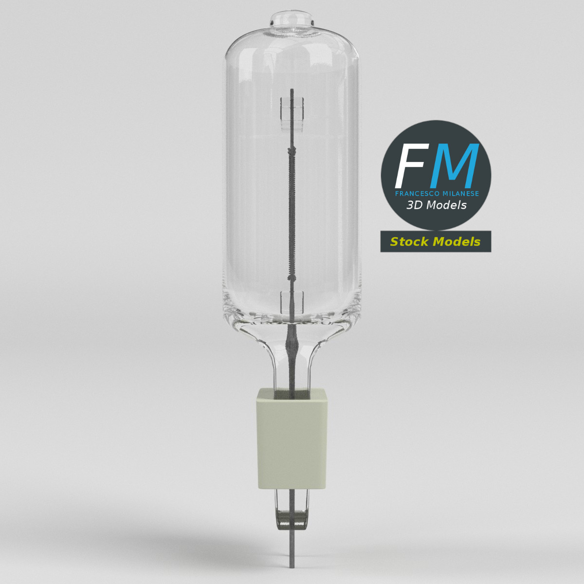 3D-Modell - Hochleistungs-Halogenlampe - 04