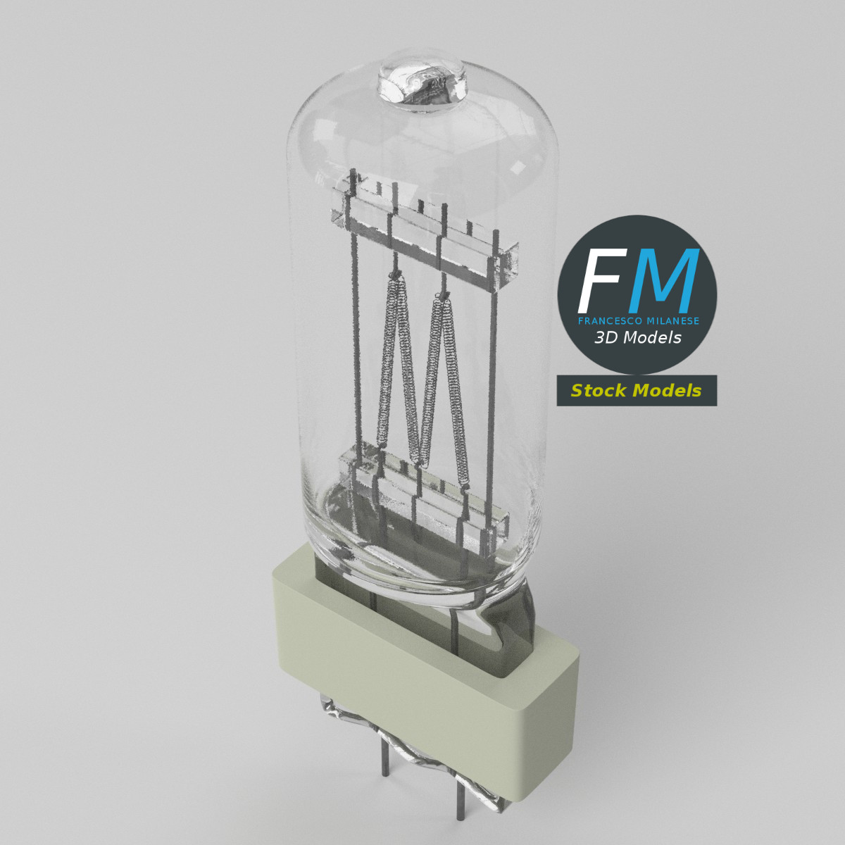 3D-Modell - Hochleistungs-Halogenlampe - 05