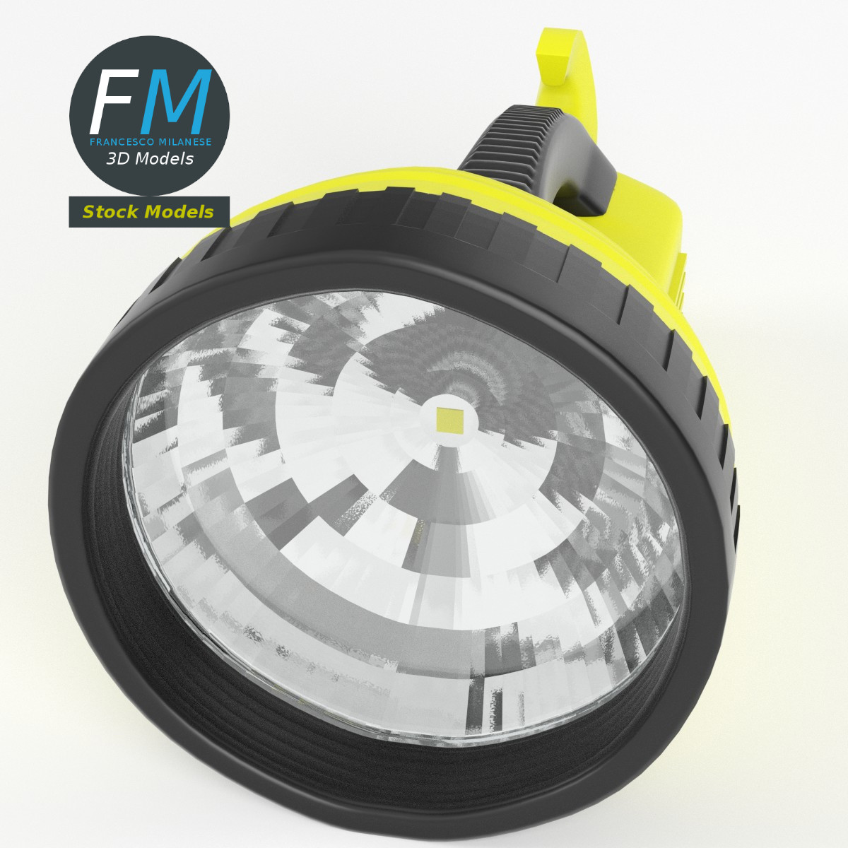 3D-Modell - Hochleistungs-Taschenlampe - 02