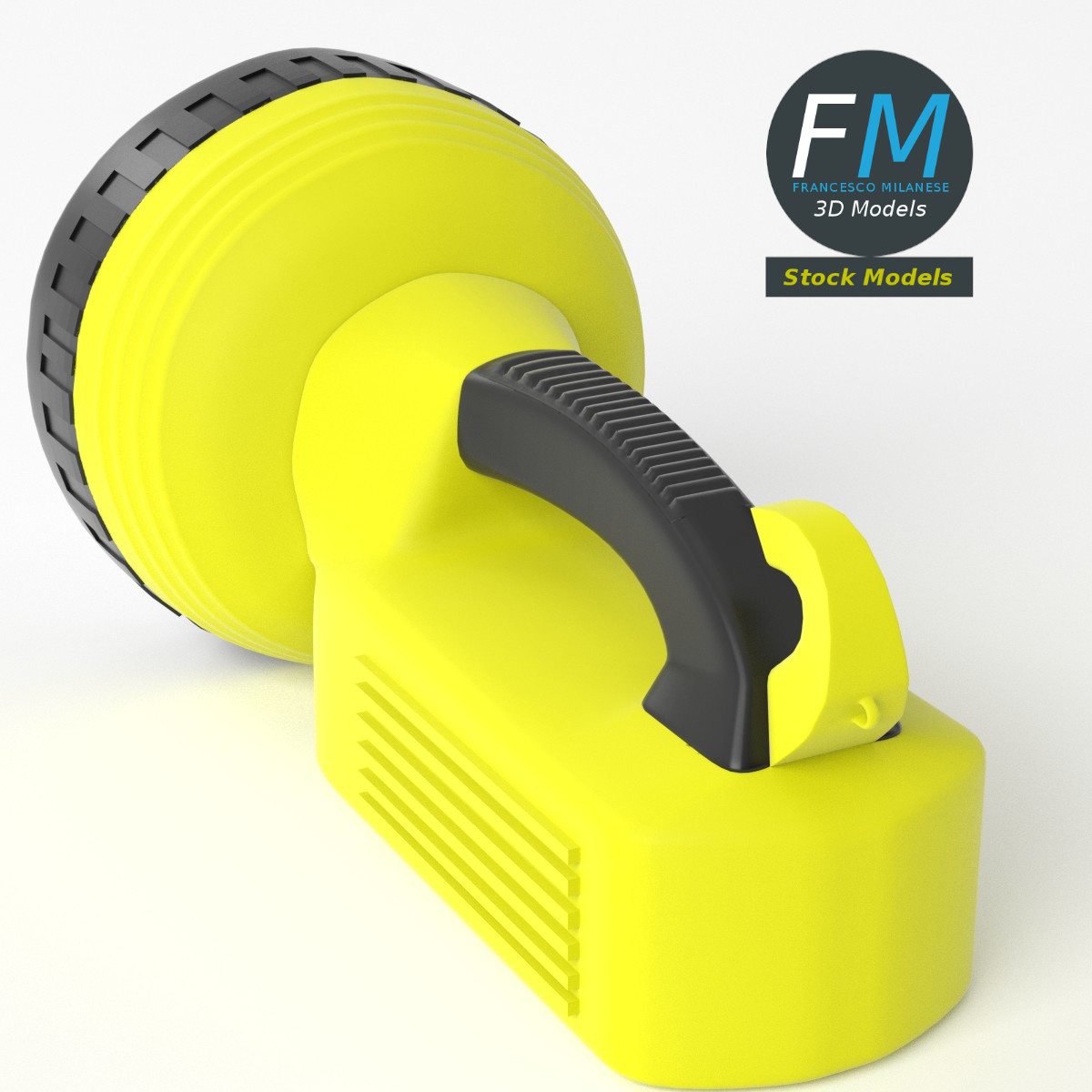 3D-Modell - Hochleistungs-Taschenlampe - 05
