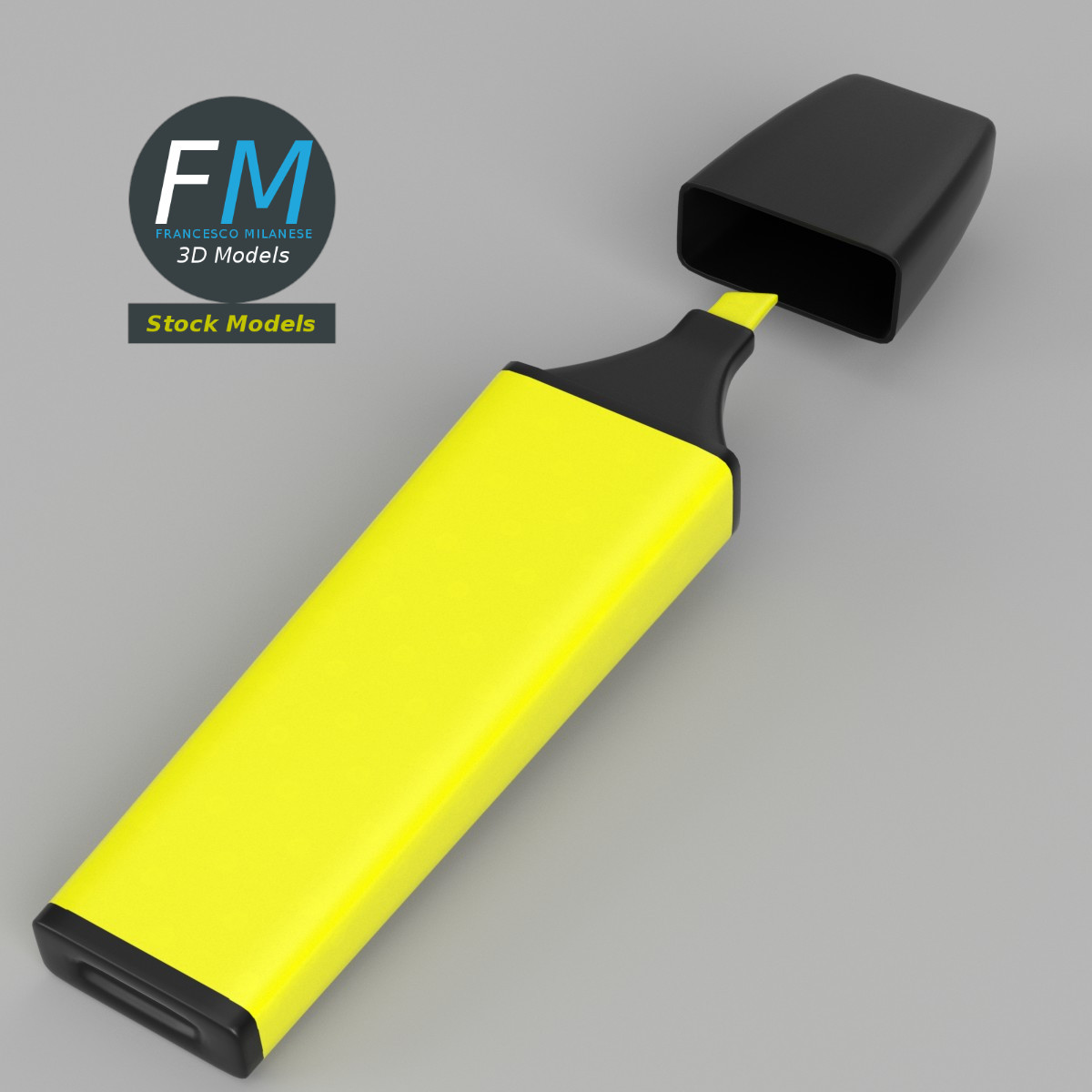 3D-Modell - Textmarker - 02