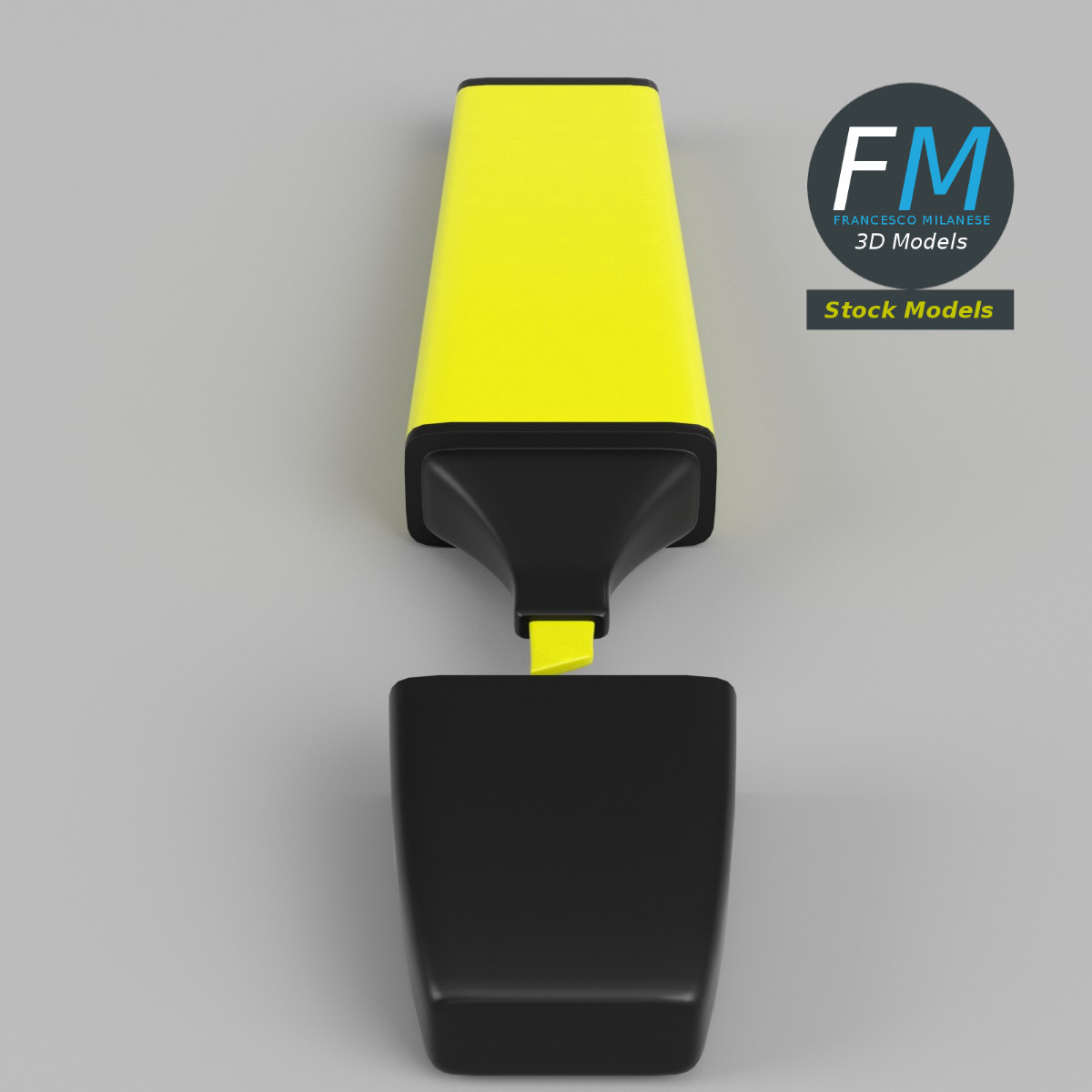 3D-Modell - Textmarker - 04