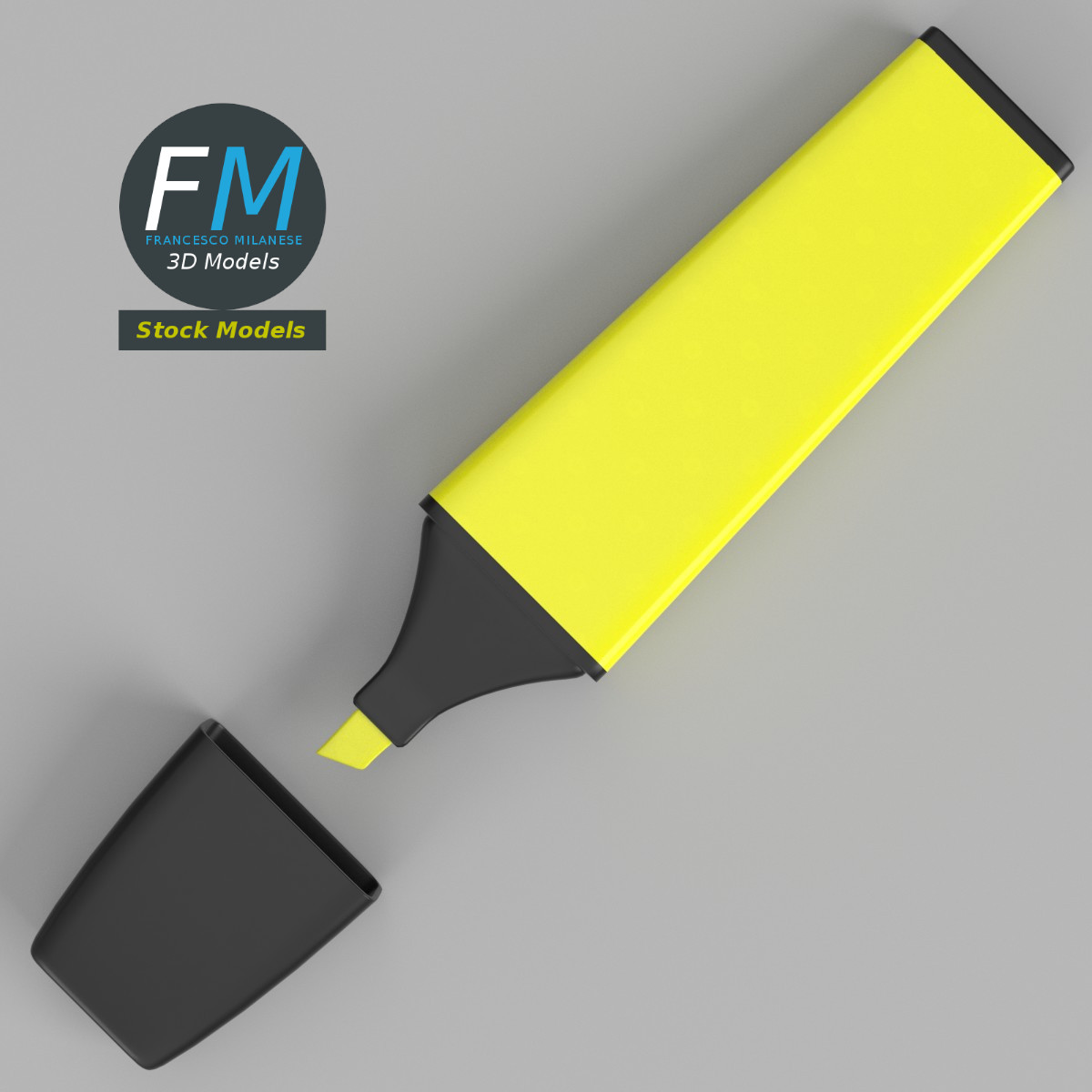 3D-Modell - Textmarker - 06