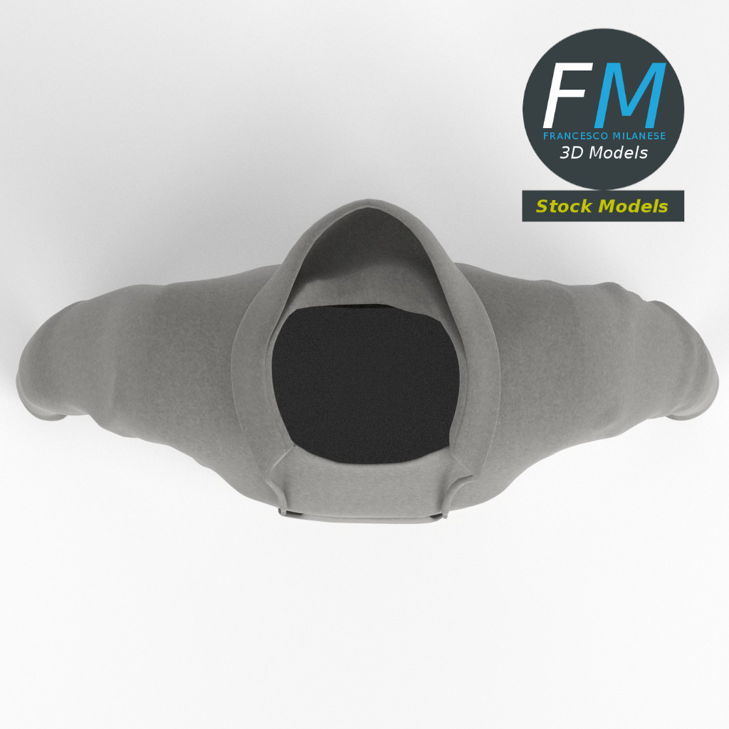 3D-Modell - Kapuzenpullover - 06