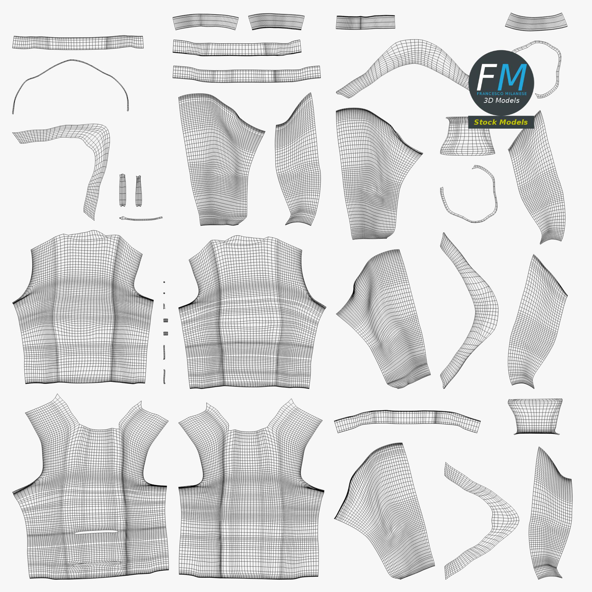 3D-Modell - Kapuzenpullover - 11 3D-Modell - Kapuzenpullover - 11