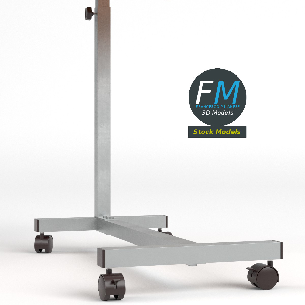 3D-Modell - Krankenhaus-Betttisch - 04