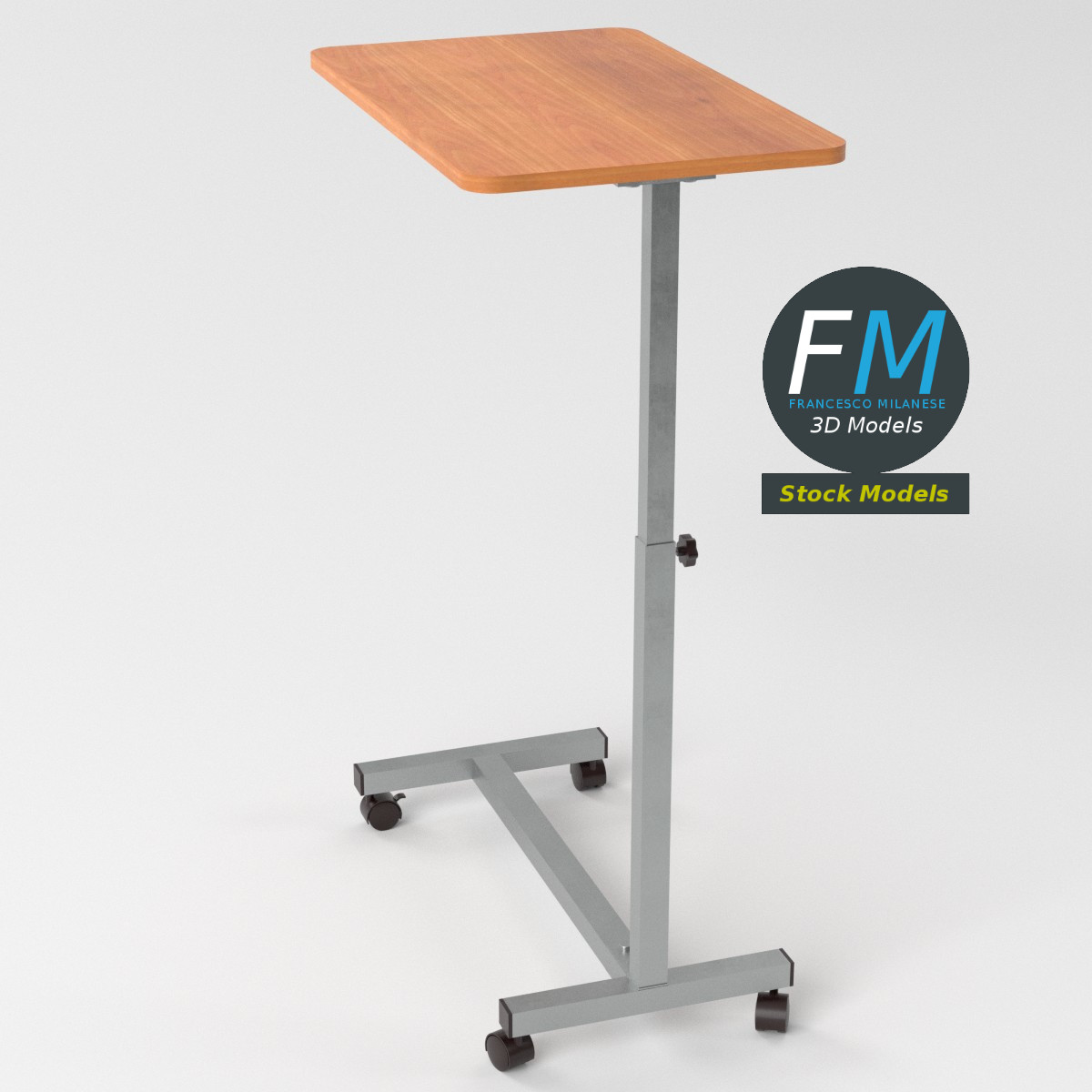 3D-Modell - Krankenhaus-Betttisch - 05