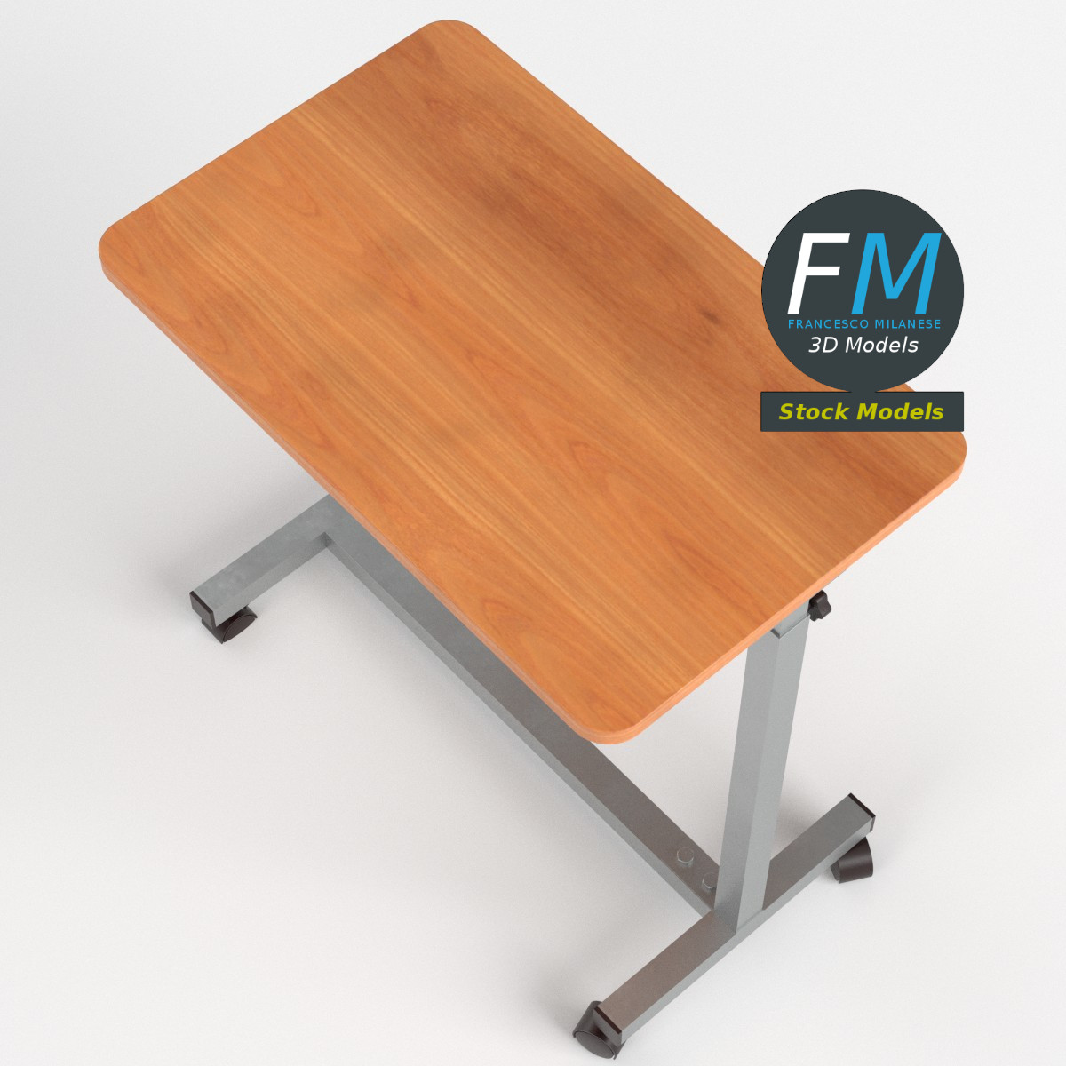 3D-Modell - Krankenhaus-Betttisch - 06