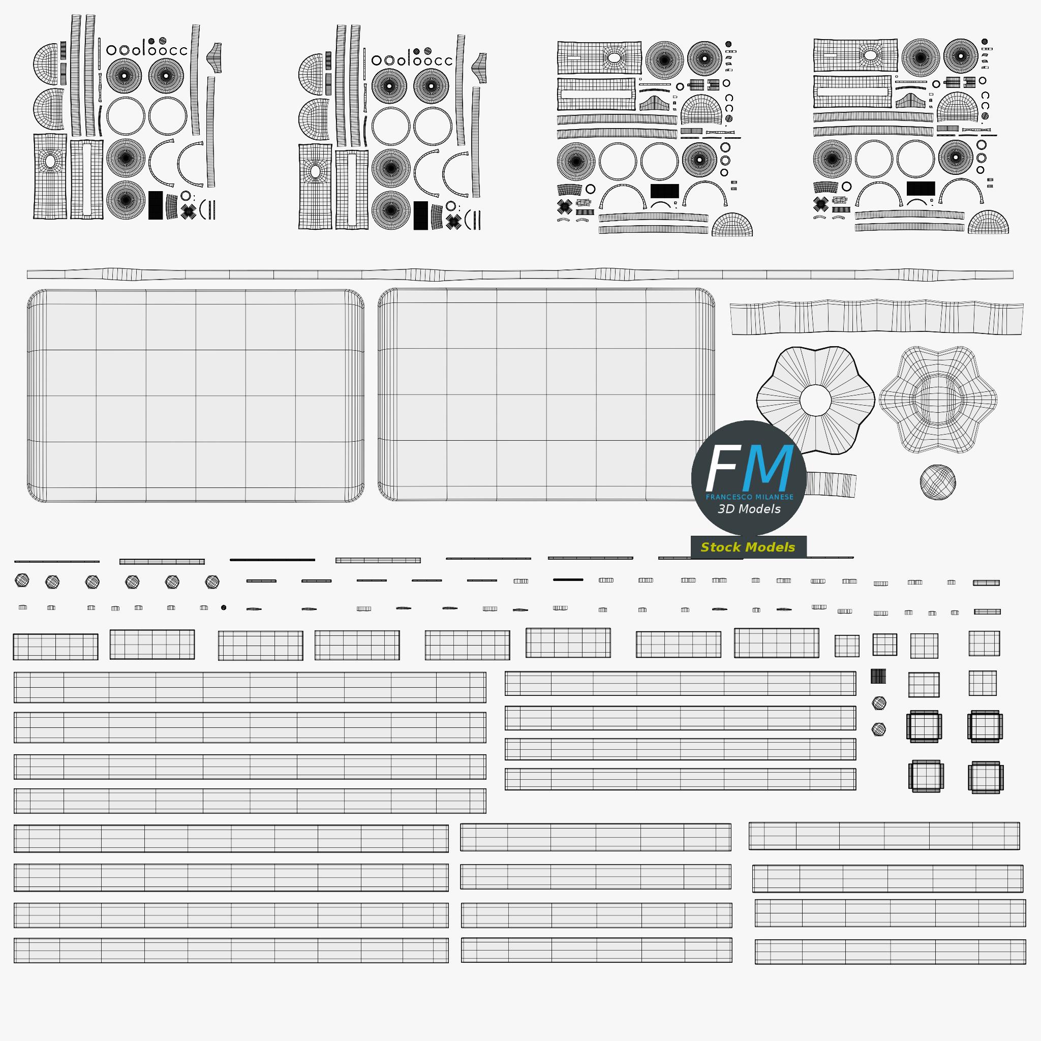 3D-Modell - Krankenhaus-Betttisch - 11 3D-Modell - Krankenhaus-Betttisch - 11