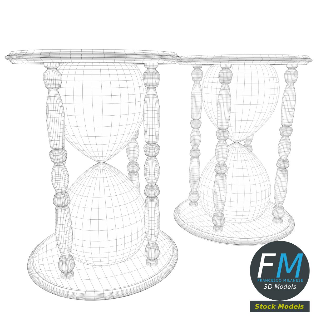3D-Modell - Sanduhren-Set - 07