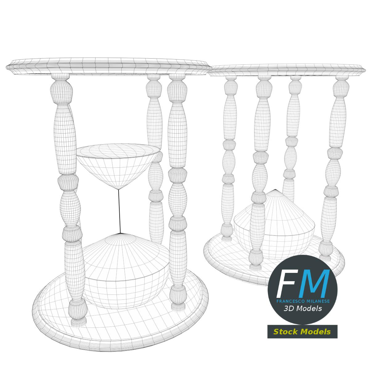 3D-Modell - Sanduhren-Set - 08