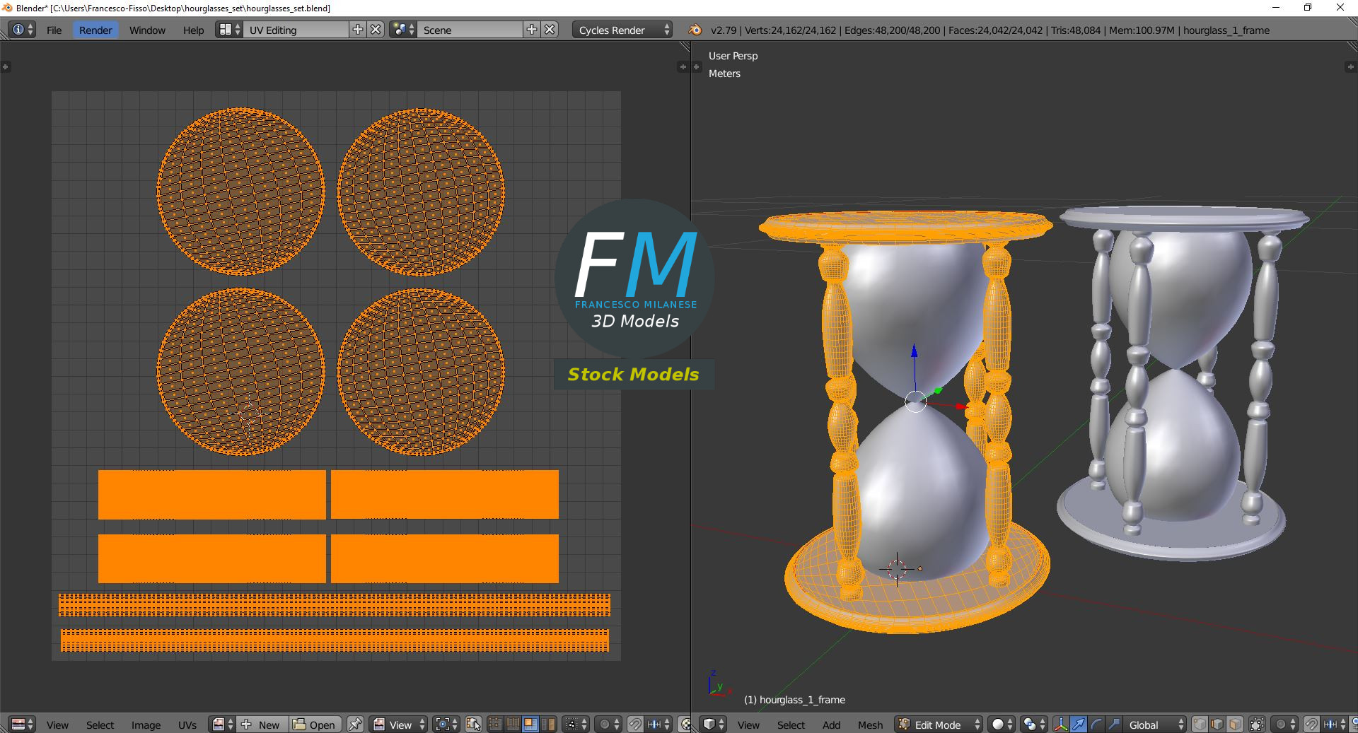 3D-Modell - Sanduhren-Set - 10