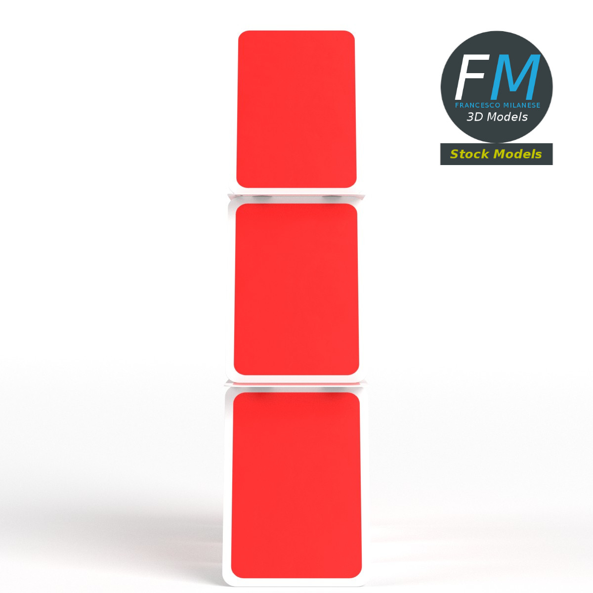 3D-Modell - Kartenhaus - 04