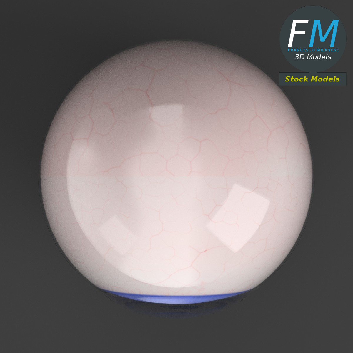 3D-Modell - Menschlicher Augapfel - 06