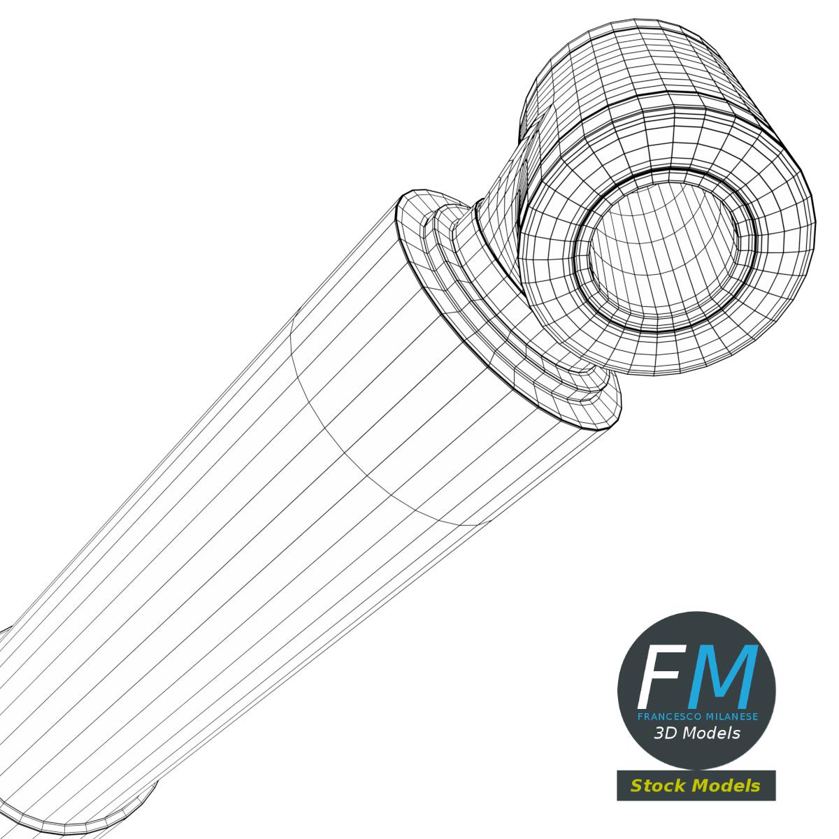 3D-Modell - Hydraulischer Dämpfer - 08