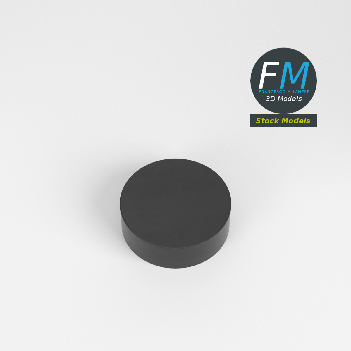 3D-Modell - Eishockeyschläger und Puck - 06