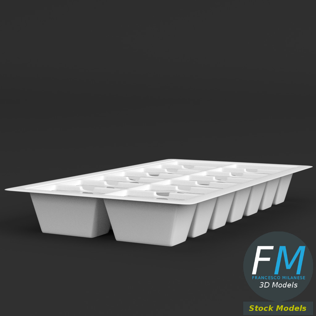 3D-Modell - Eiswürfelform - 03