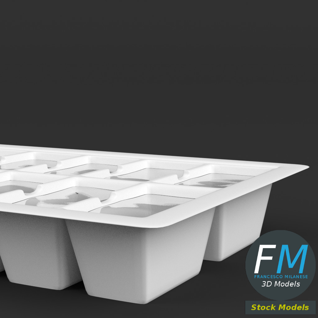 3D-Modell - Eiswürfelform - 04