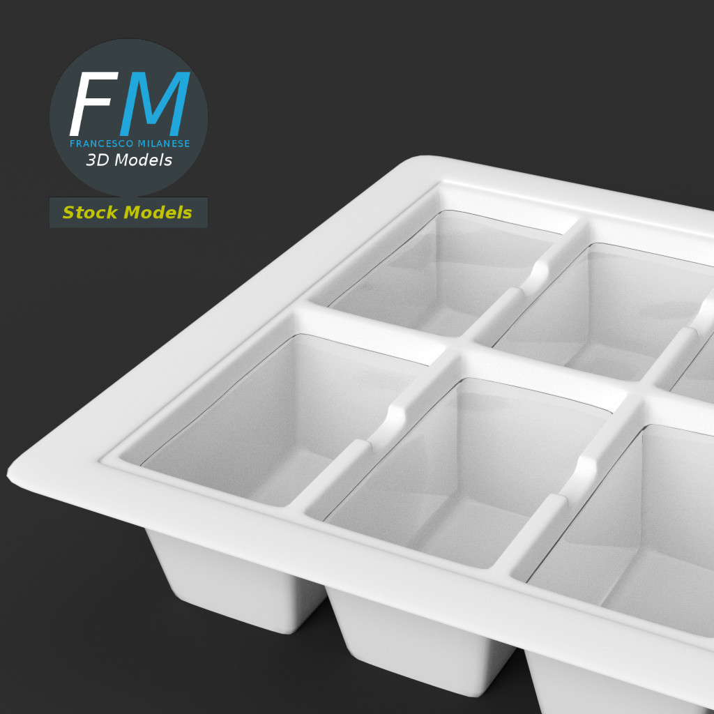 3D-Modell - Eiswürfelform - 05