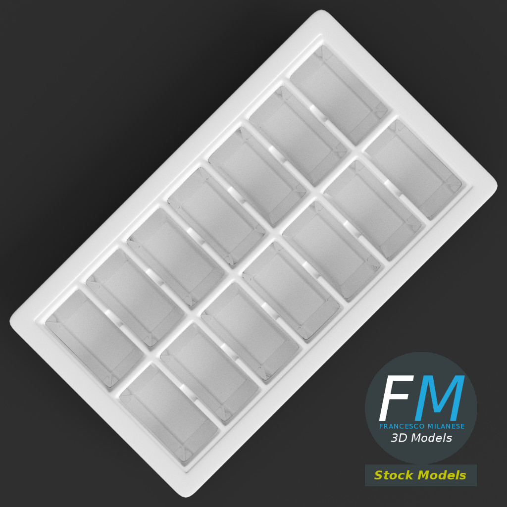 3D-Modell - Eiswürfelform - 06