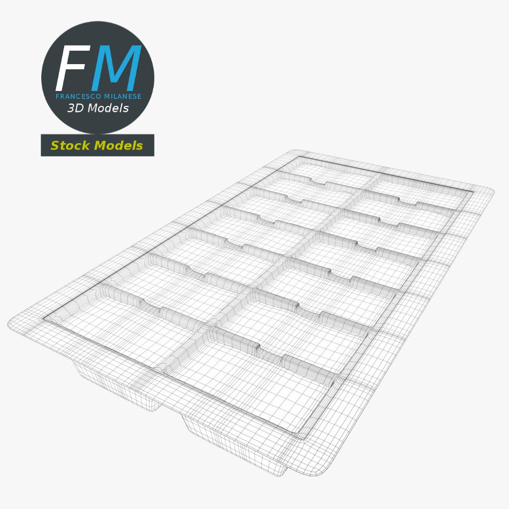 3D-Modell - Eiswürfelform - 07