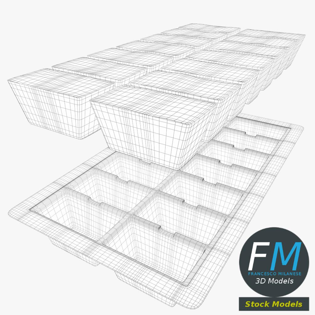 3D-Modell - Eiswürfelform - 08