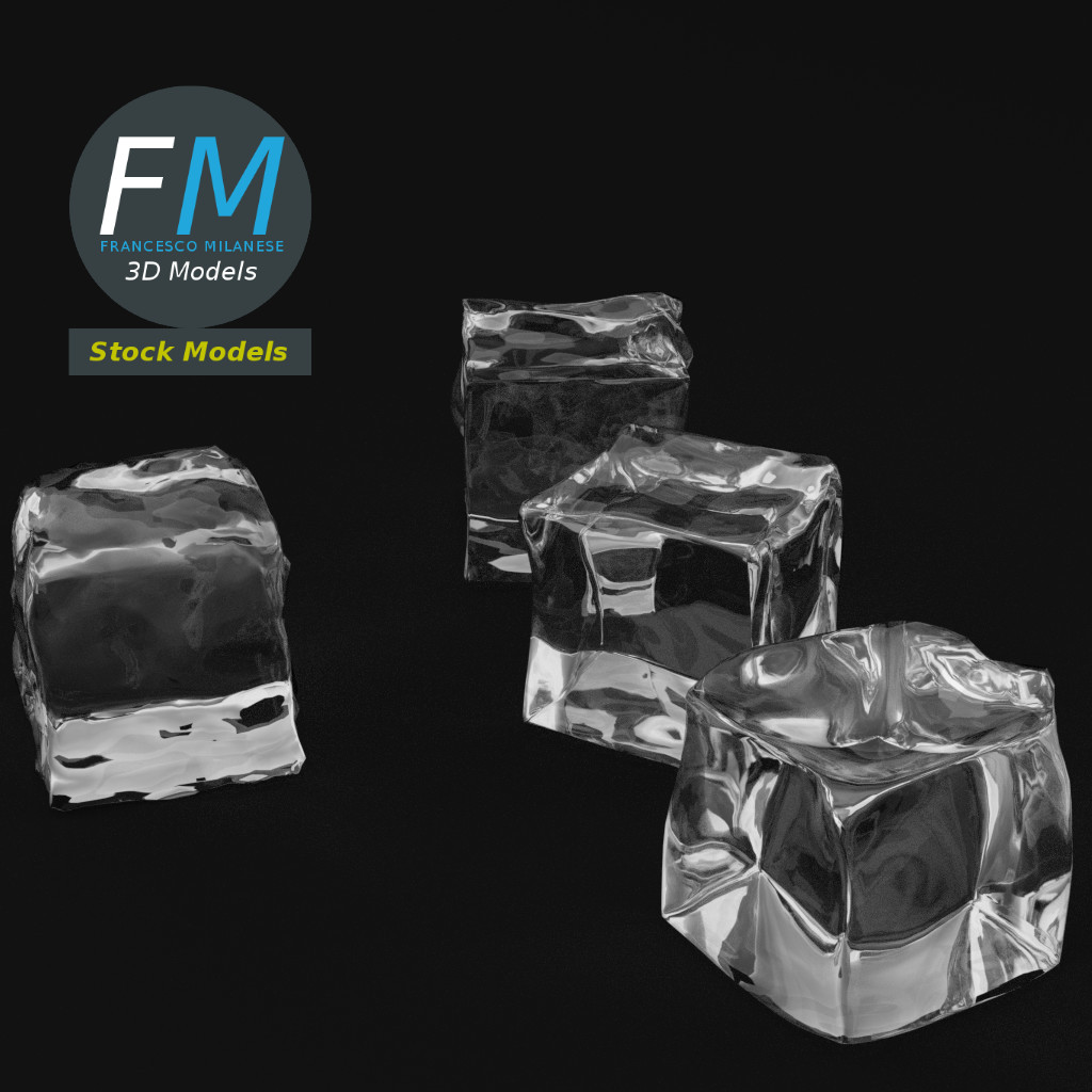 3D-Modell - Eiswürfel - 05