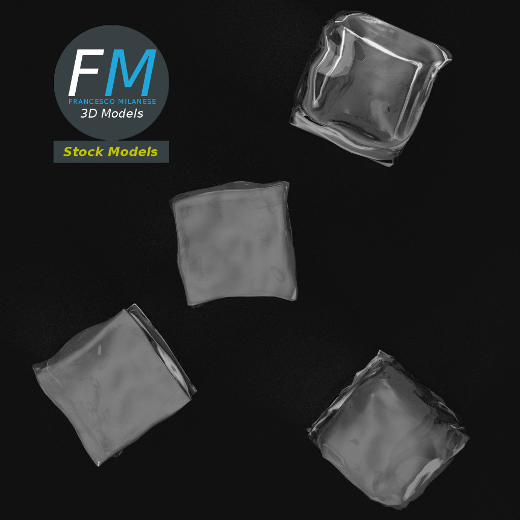 3D-Modell - Eiswürfel - 06