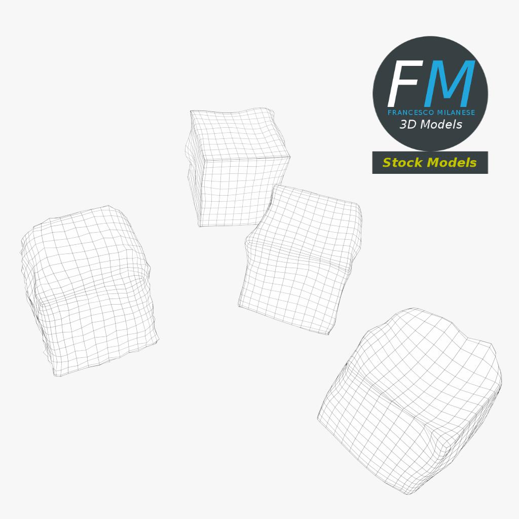 3D-Modell - Eiswürfel - 07