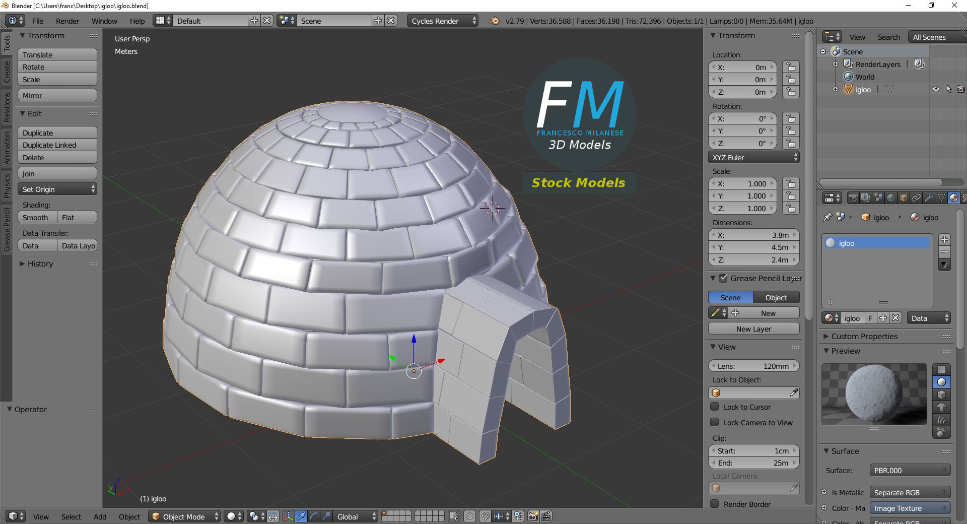 3D-Modell - Iglu - 09