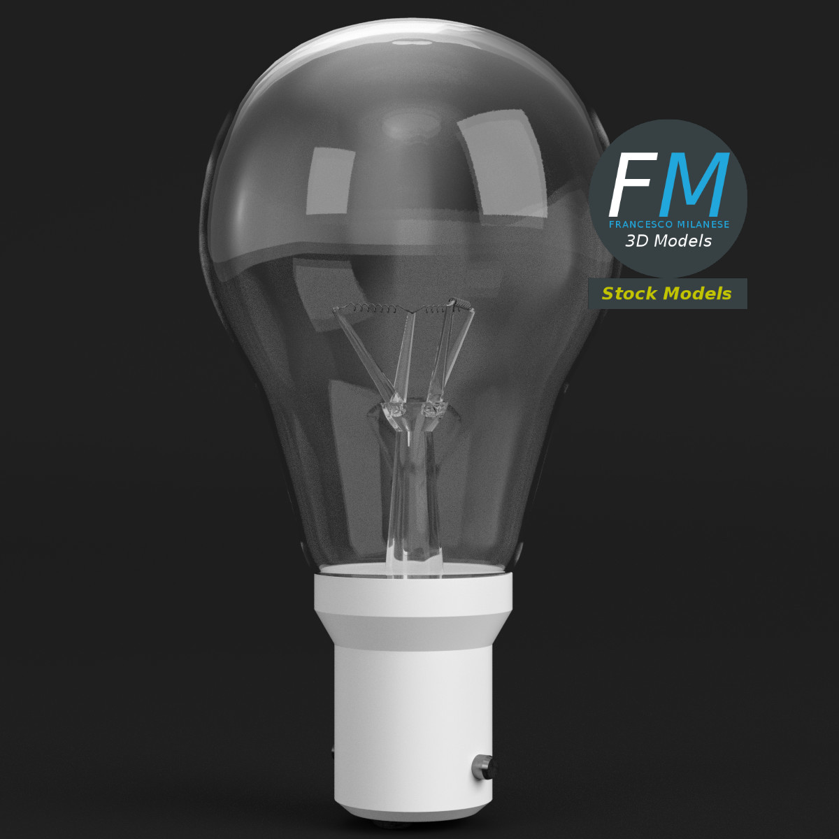 3D-Modell - Glühlampe - 01
