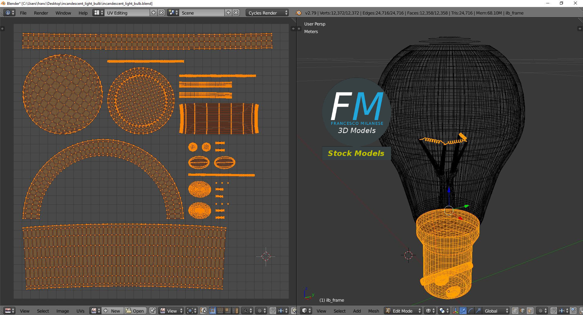 3D-Modell - Glühlampe - 10