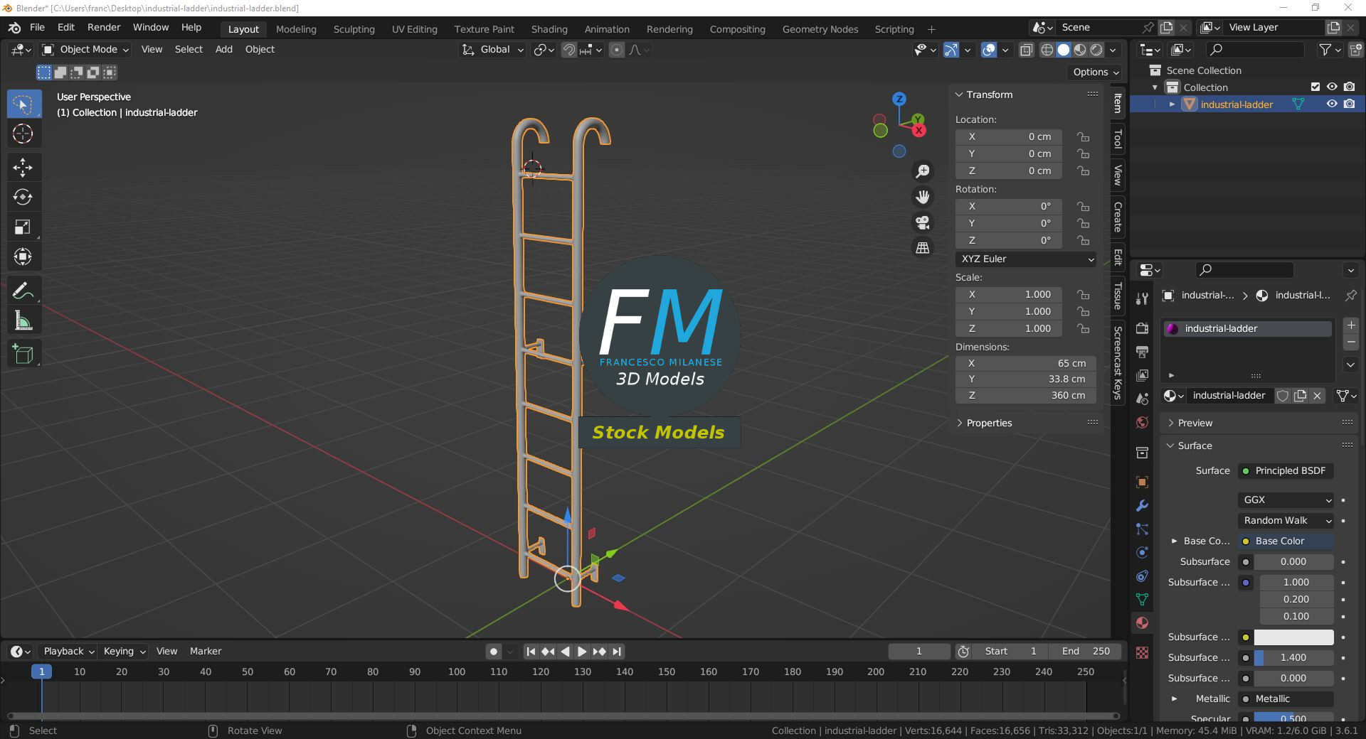 3D-Modell - Industrieleiter - 09