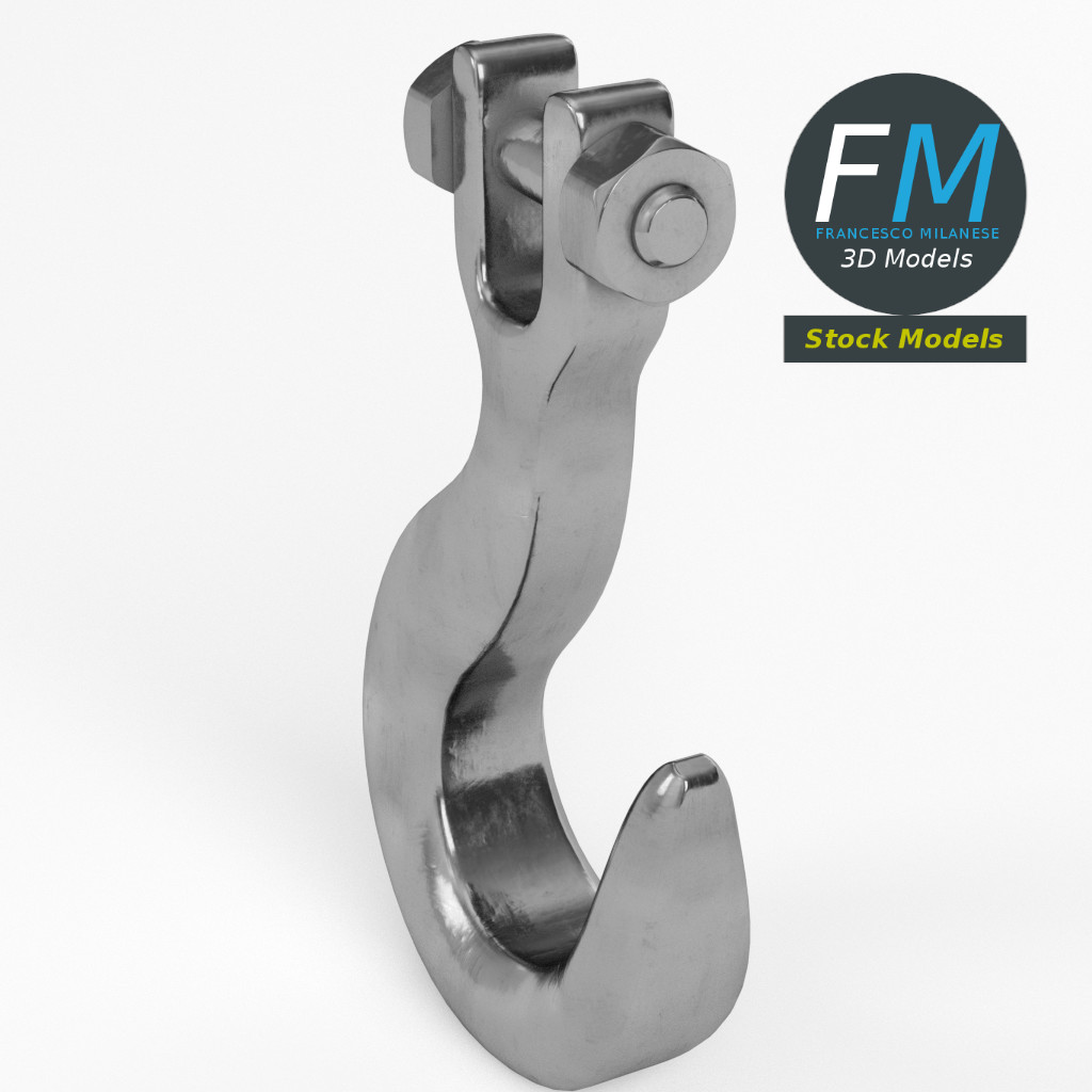 3D-Modell - Industriehaken - 02