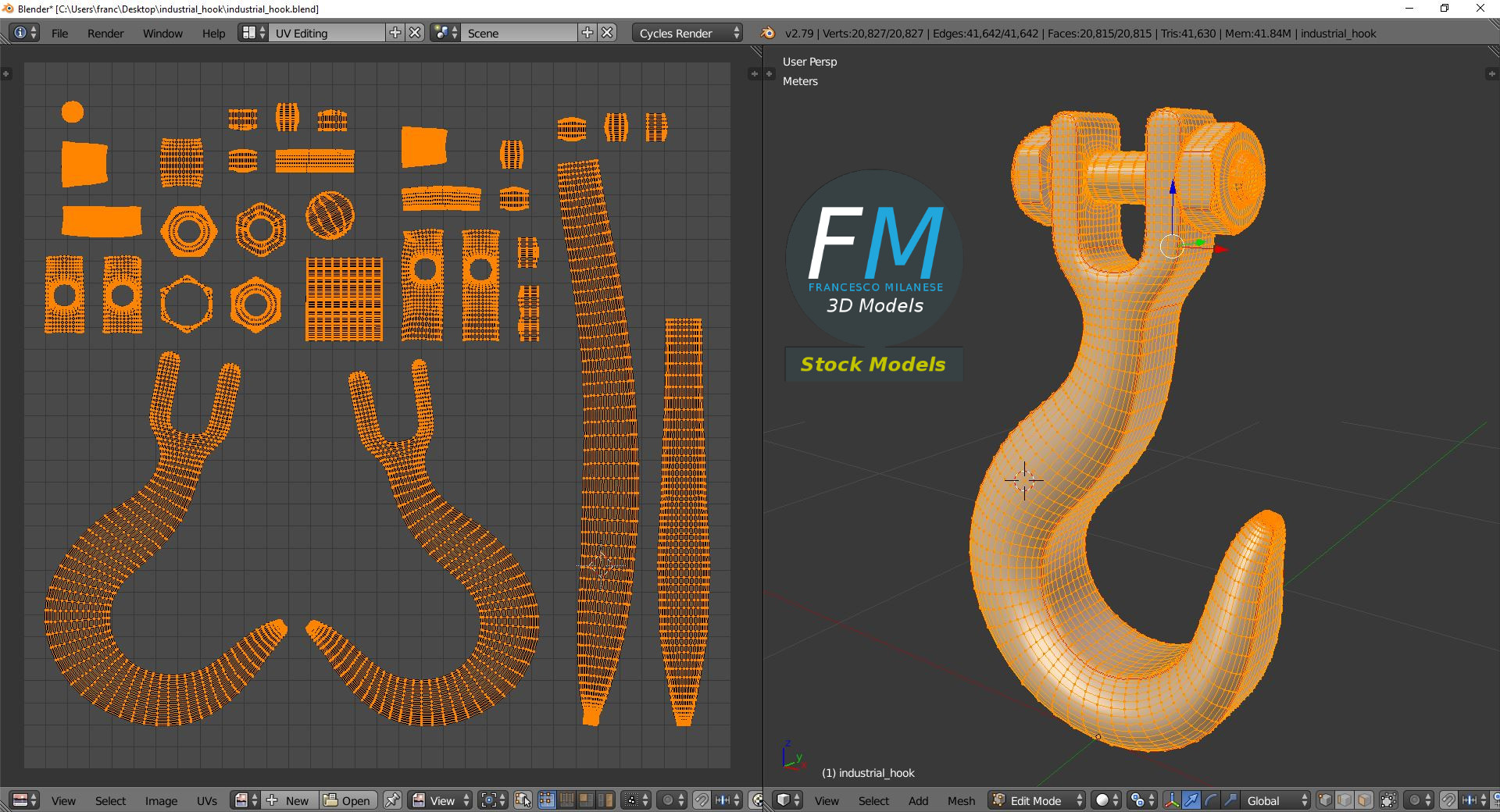 3D-Modell - Industriehaken - 10