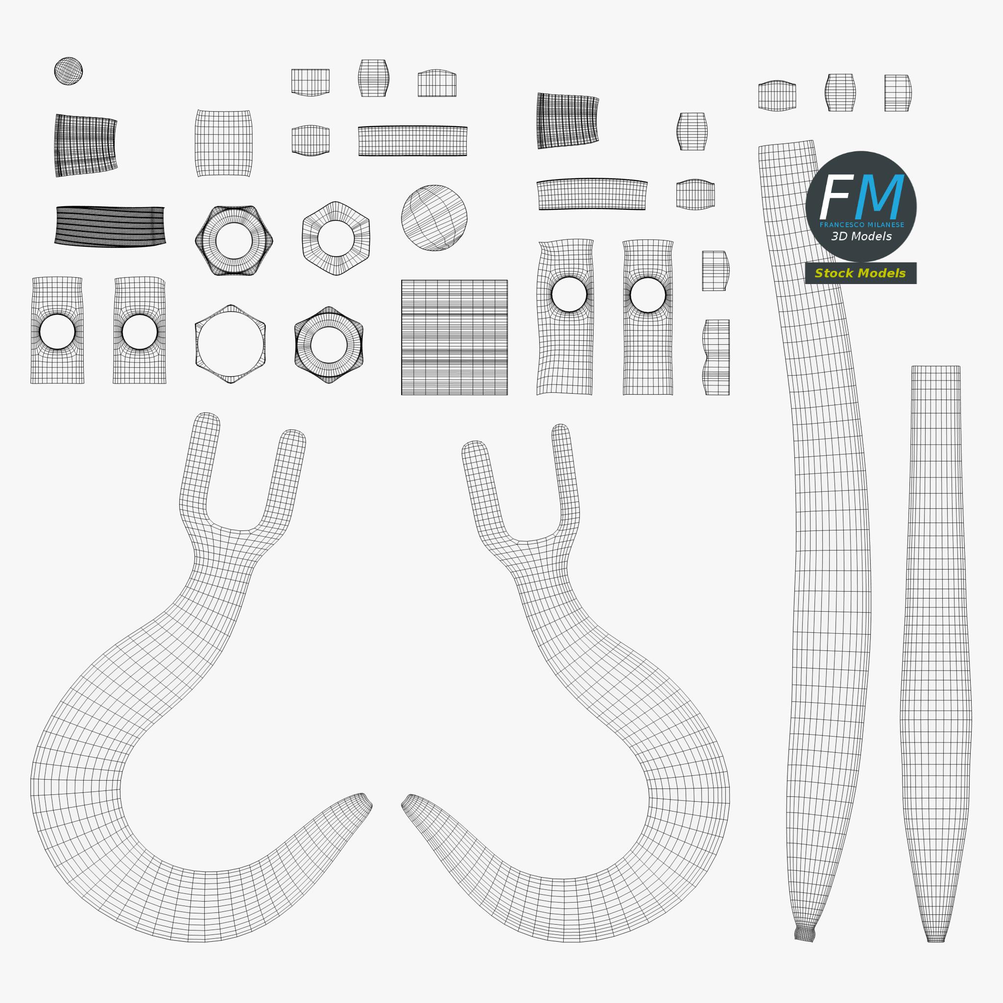 3D-Modell - Industriehaken - 11 3D-Modell - Industriehaken - 11