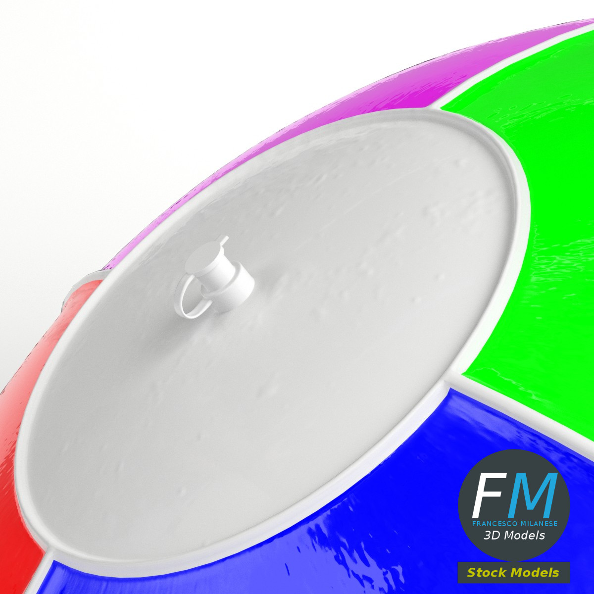 3D-Modell - Aufblasbarer Strandball - 04