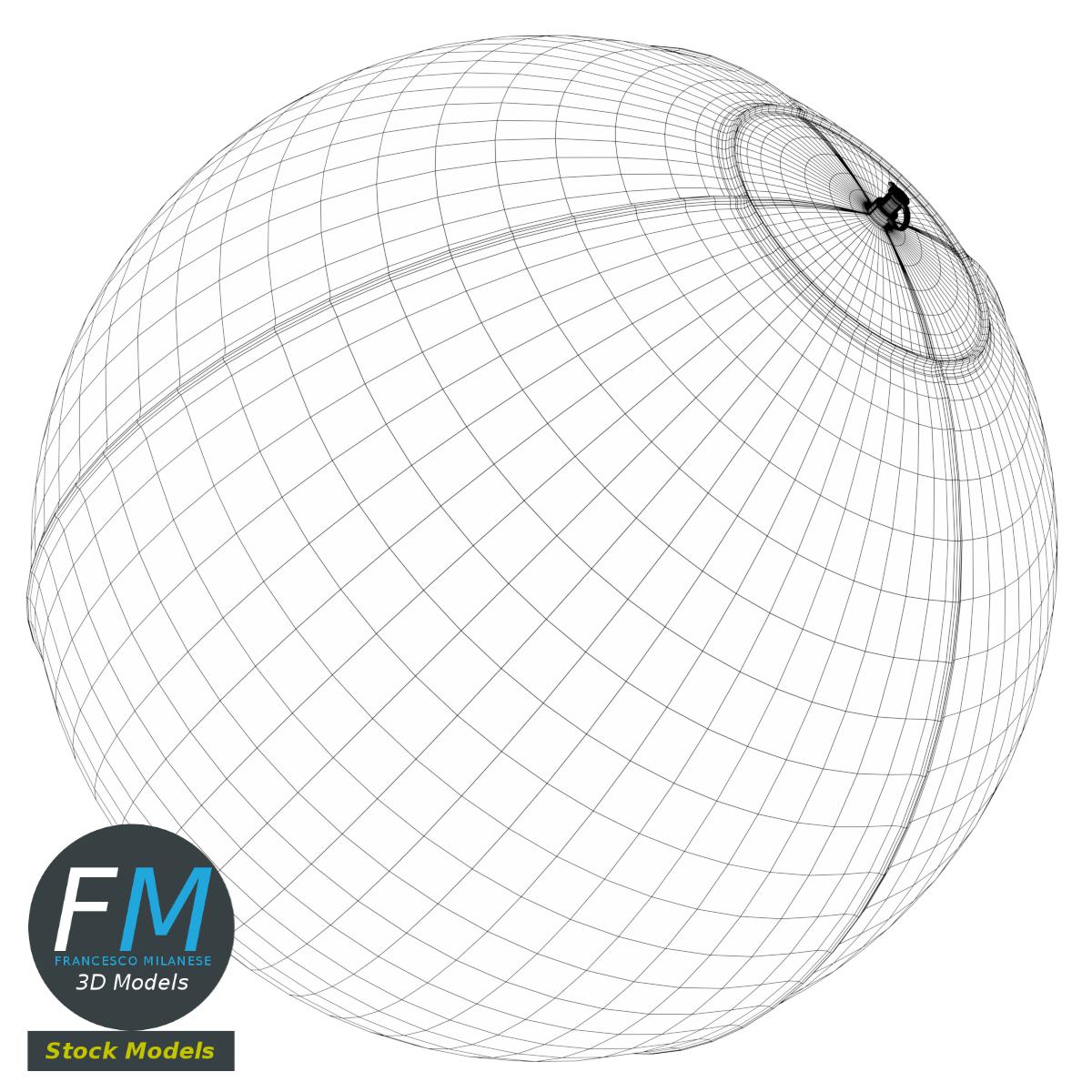 3D-Modell - Aufblasbarer Strandball - 07