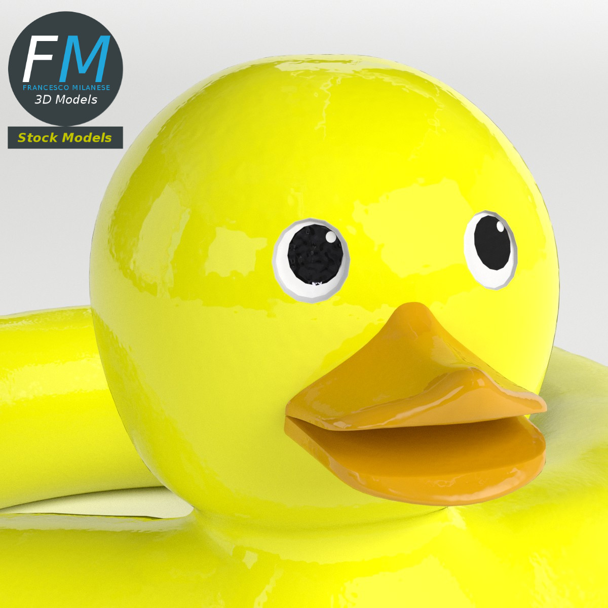 3D-Modell - Aufblasbarer Enten-Schwimmring - 03