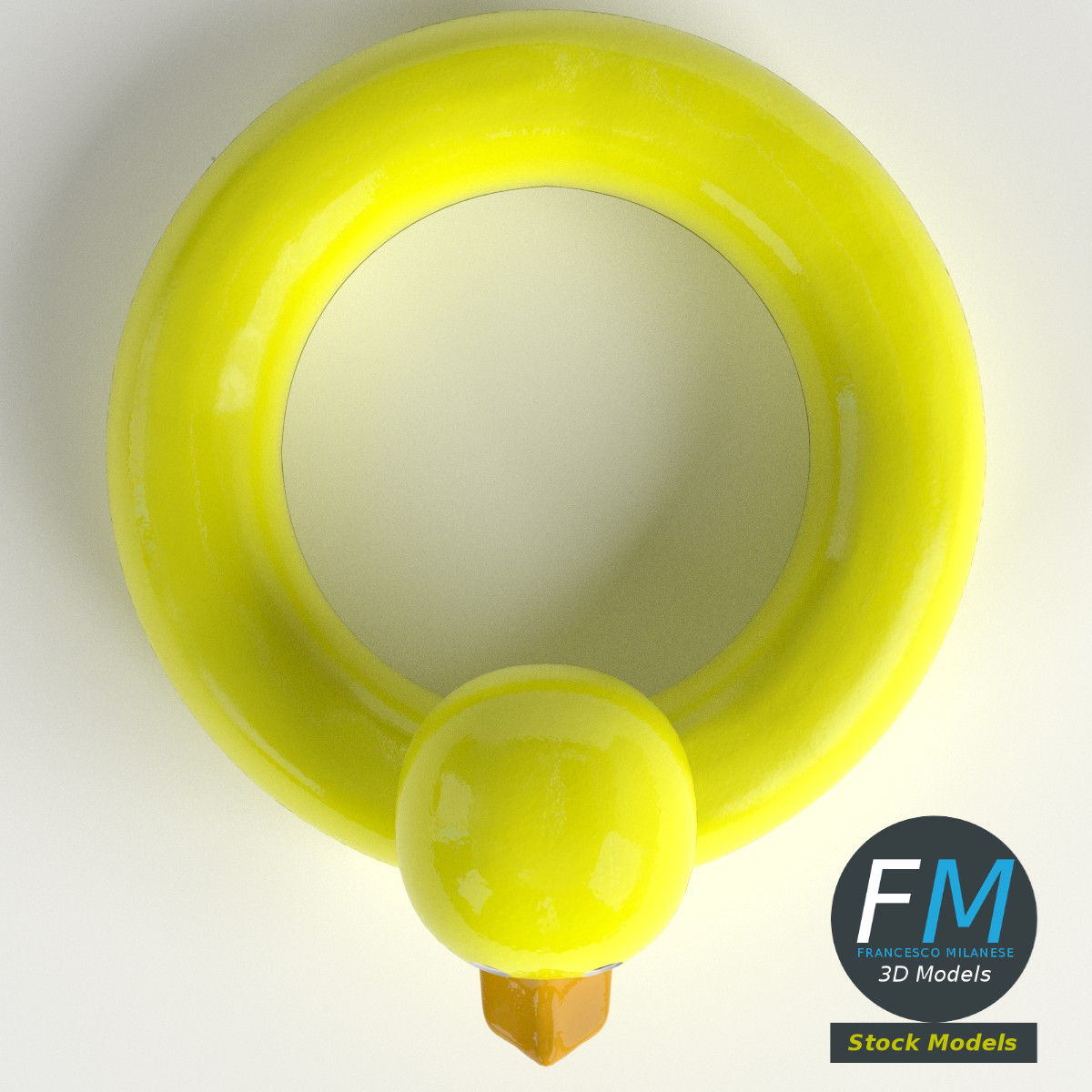 3D-Modell - Aufblasbarer Enten-Schwimmring - 06