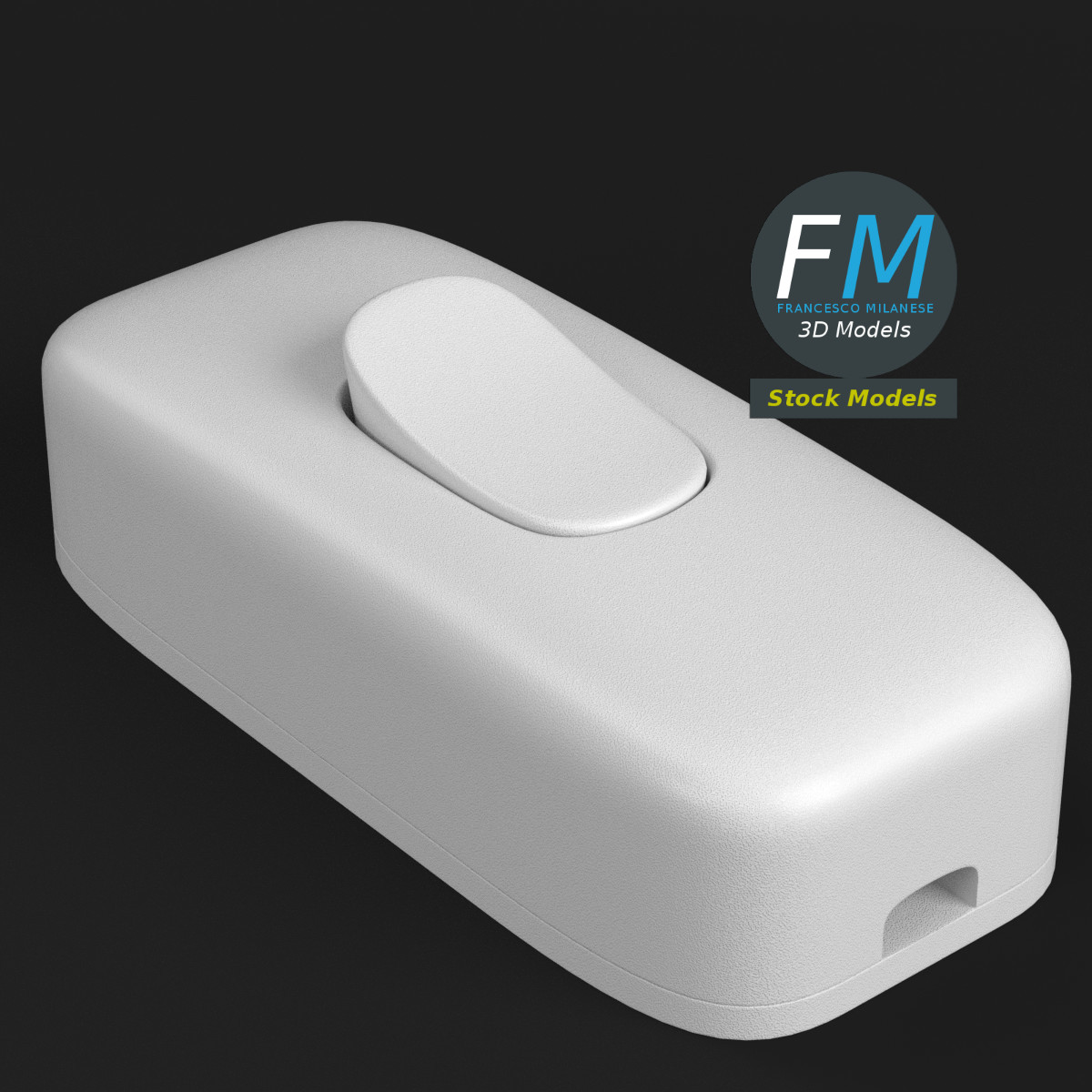 3D-Modell - Zwischenschalter für Kabel - 01