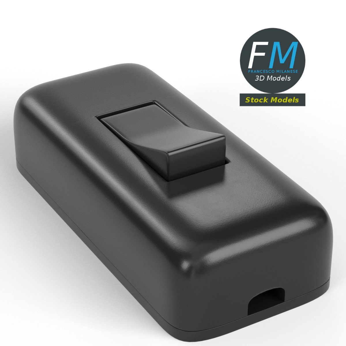 3D-Modell - Zwischenschalter für Kabel - 01