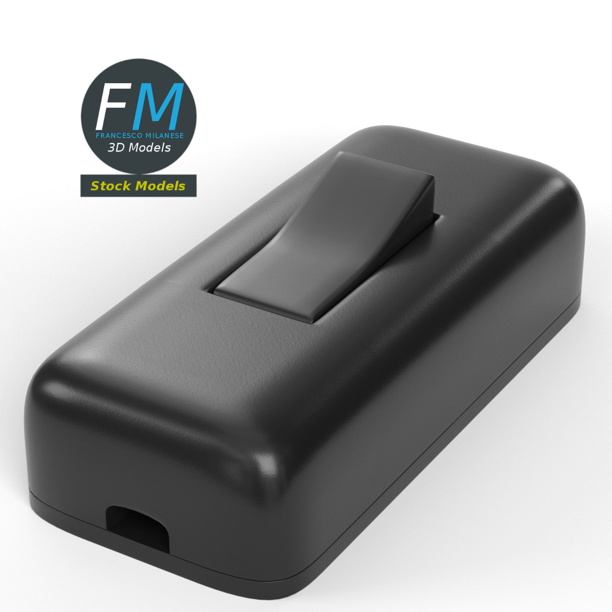 3D-Modell - Zwischenschalter für Kabel - 02