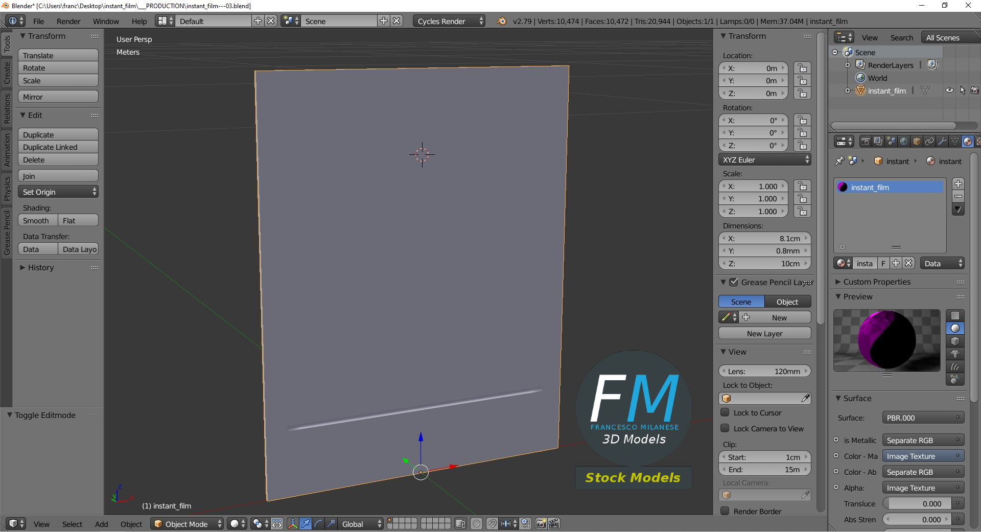 3D-Modell - Sofortbildfoto - 09