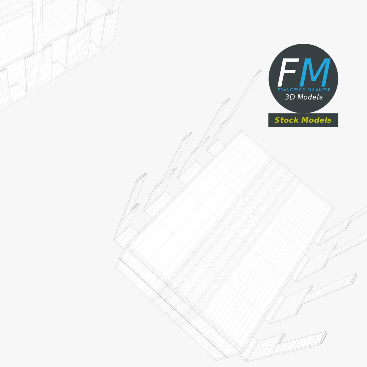 3D-Modell - Set Integrierter Schaltkreise - 08