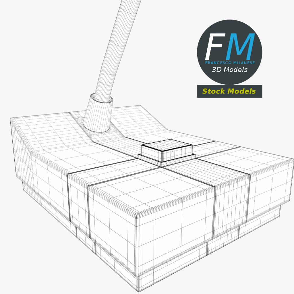 3D-Modell - Gegensprechanlagen-Mikrofon - 08