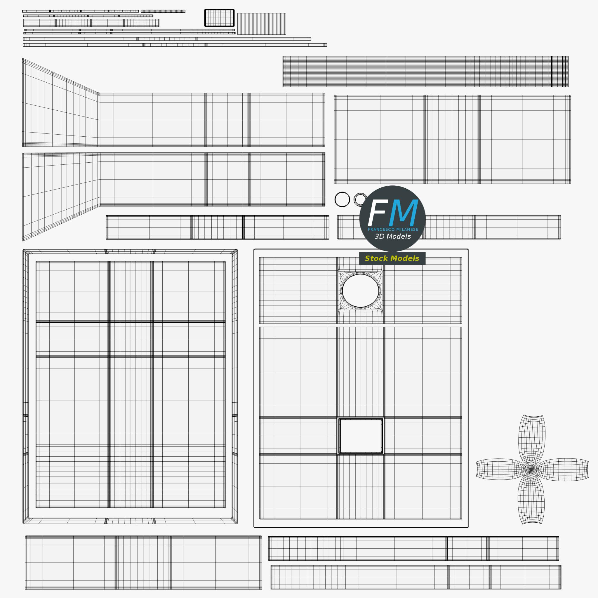 3D-Modell - Gegensprechanlagen-Mikrofon - 11 3D-Modell - Gegensprechanlagen-Mikrofon - 11