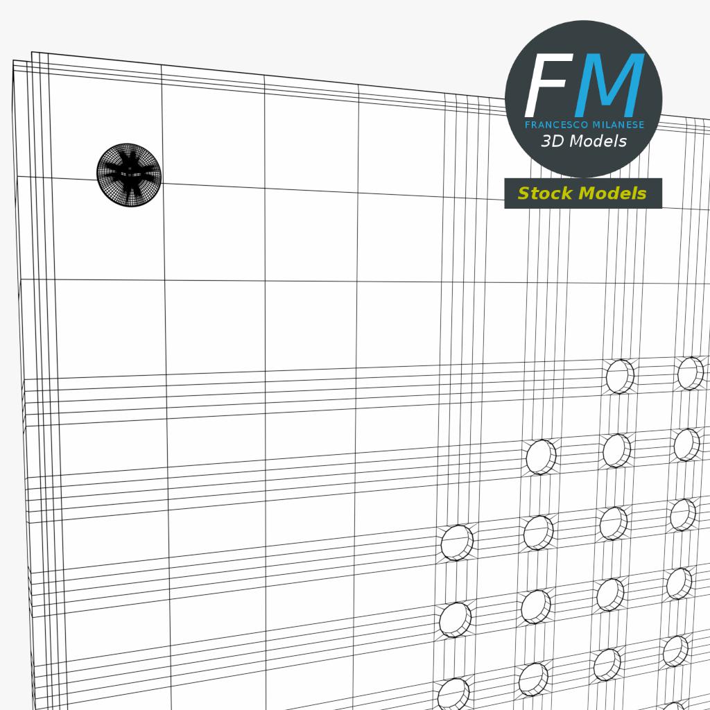 3D-Modell - Metall-Lautsprecher für Gegensprechanlage - 08